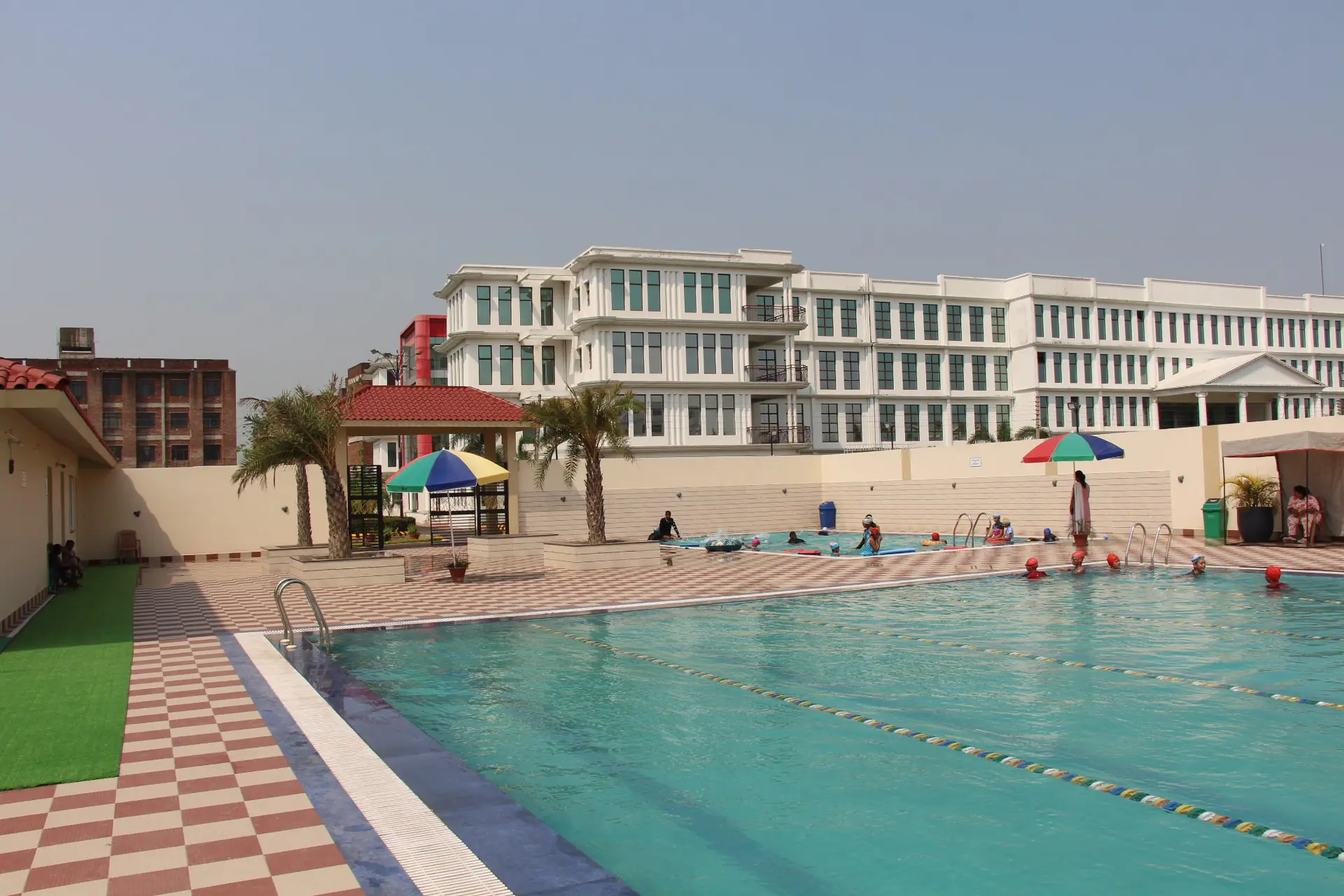 The swimming pool at Regency Public School, Sitapur