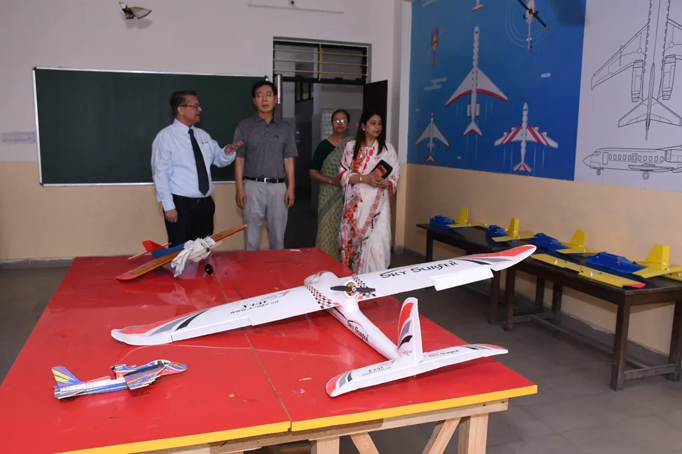 The aerospace lab at Regency Public School, Sitapur
